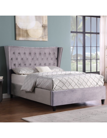 Hanne Glam 5FT Bedframe - Mink