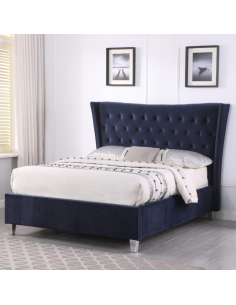 Hanne Glam 4FT6 Bedframe - Navy