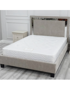 Lila 4FT6 Bedframe - Mink 2