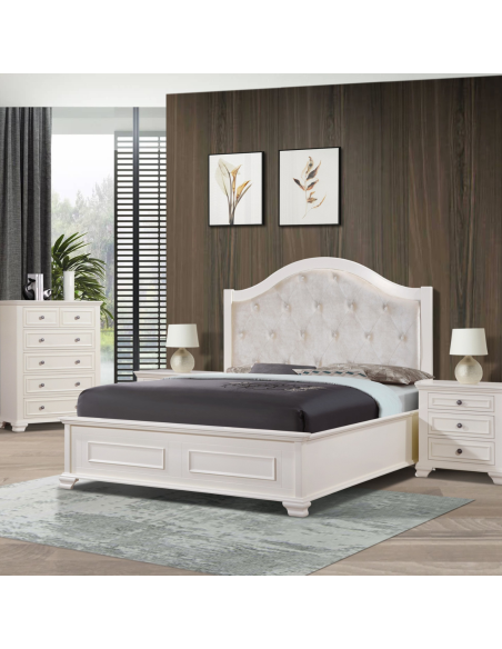 Charlotte 5FT Bedframe - White