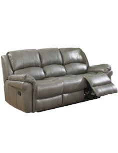 Farnham 3 Seater Manual Recliner Sofa - Grey 2
