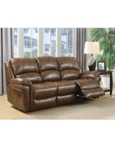 Farnham 3 Seater Manual Recliner Sofa - Tan