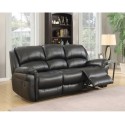 Farnham Manual 3 Seater Sofa -Black