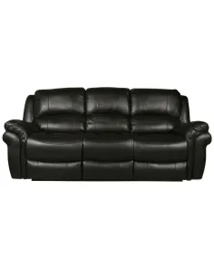 Farnham 3 Seater Manual Recliner Sofa - Black 2