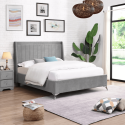 Mayo 4FT6 Bedframe - Grey Fabric