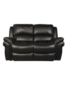 Farnham 2 Seater Manual Recliner Sofa - Black 2