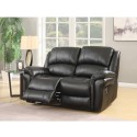 Farnham Manual 2 Seater Sofa - Black