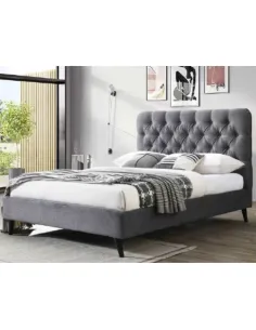 Penelope 4FT6 Bedframe - Dark Grey