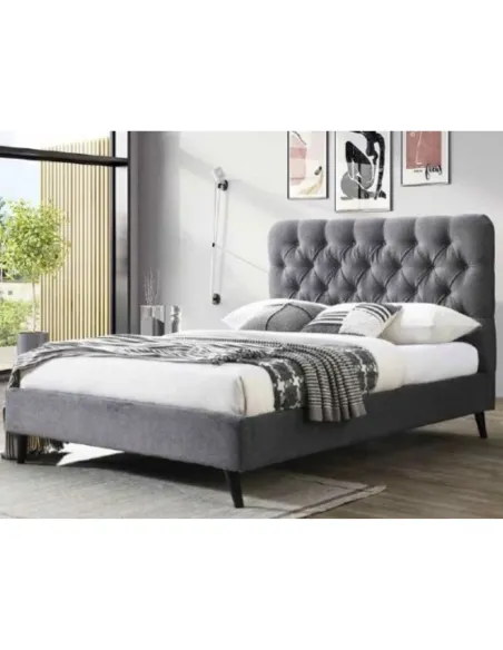 Penelope 4FT6 Bedframe - Dark Grey