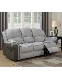 Farnham Fusion 3 Seater Recliner Sofa - Grey