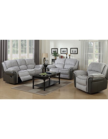 Farnham Fusion 2 Seater Recliner Sofa - Grey