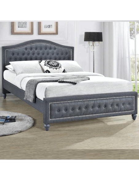 Taylor 5FT Storage Bedframe - Grey Linen