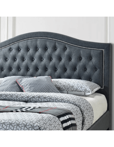 Taylor 5FT Storage Bedframe - Grey Linen