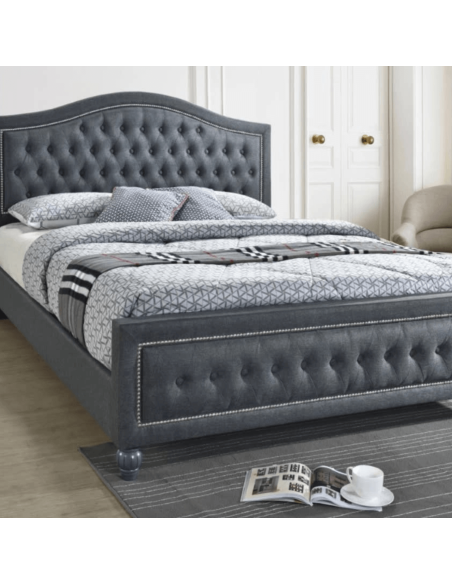Taylor 5FT Storage Bedframe - Grey Linen