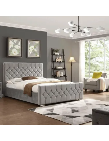 Galway 4FT6 Bedframe - Silver