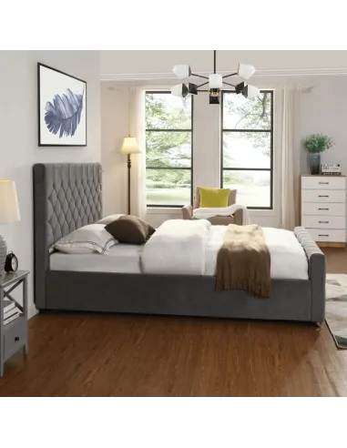 Galway 4FT Bedframe - Grey