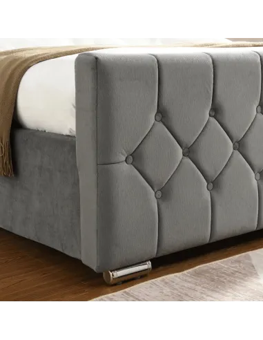 Galway 4FT6 Bedframe - Grey