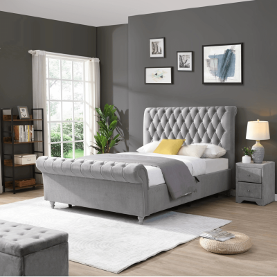 Kilkenny 4FT6 Silver Side Gas-Lift Bed