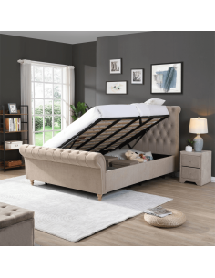Kilkenny 5FT Side Gas-Lift Bed - Mink