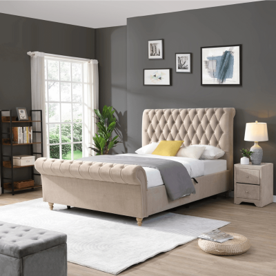 Kilkenny 5FT Side Gas-Lift Bed - Mink