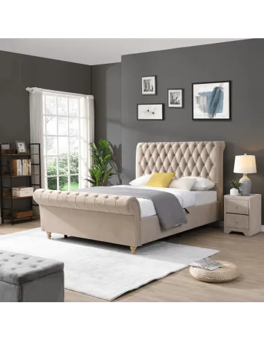 Kilkenny 5FT Side Gas-Lift Bed - Mink