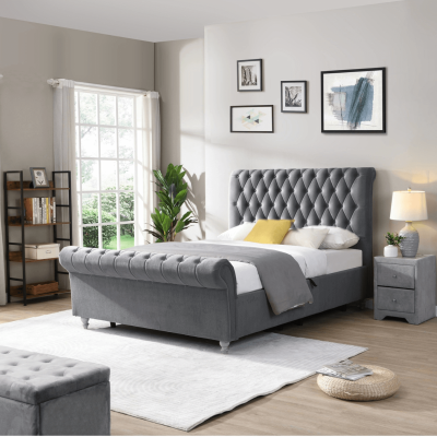 Kilkenny 4FT6 Grey Side Gas-Lift Bed