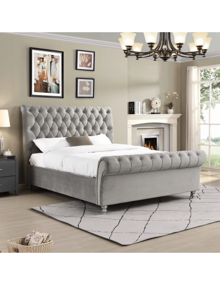 Kilkenny 6FT Bedframe - Silver