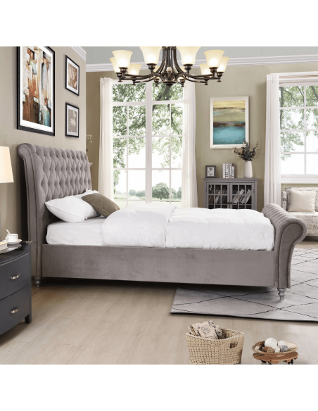 Kilkenny 5FT Bedframe - Silver