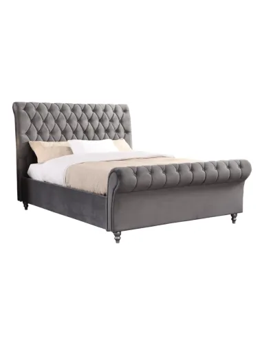 Kilkenny 6FT Bedframe - Grey Velvet