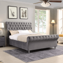 Kilkenny 5FT Bedframe - Grey Velvet