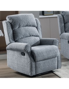 Drancy Electric Recliner Armchair - Steel Blue