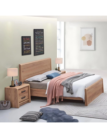 Jack 4ft6 Bedframe - Oak