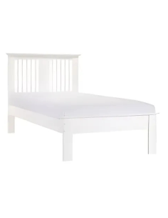 Hanna 3FT Slatted Bedframe - White