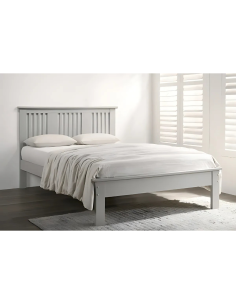 Alana 4FT6 Slatted Bedframe - Grey 2