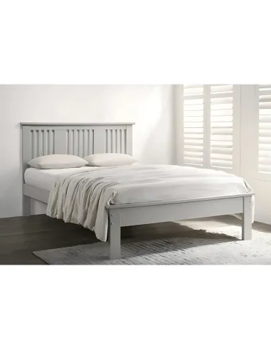 Alana 4FT6 Slatted Bedframe - Grey