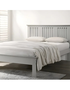 Alana 4FT6 Slatted Bedframe - Grey