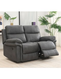 Richmond 2 Seater Recliner Sofa - Charcoal Grey
