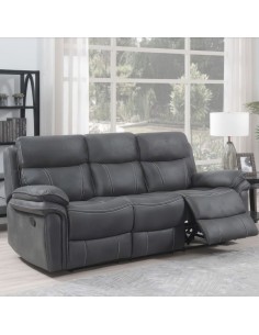 Richmond 3 Seater Recliner Sofa - Charcoal Grey