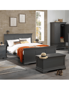Daniella 5FT Bedframe - Dark Grey