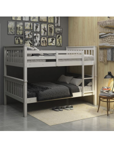 Bounty Quad Bunk – Grey (4FT Top & Bottom) | Murphy Furniture