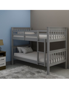 Bounty Single Bunk Bed – Grey | Murphy Furniture