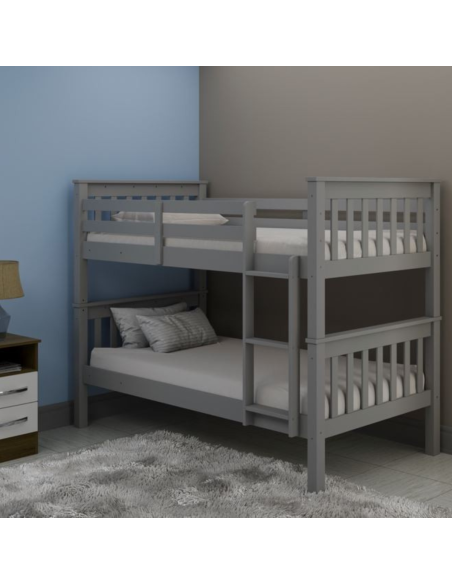 Bounty Single Bunk Bed – Grey | Murphy Furniture