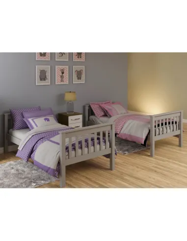 Bounty Single Bunk Bed – Grey | Murphy Furniture
