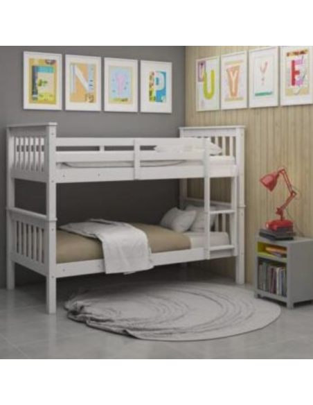 Bounty Single Bunk Bed – White | Murphy Furniture