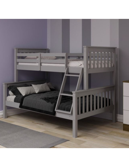 Bounty Triple Sleeper Bedframe - Grey (4FT Bottom)