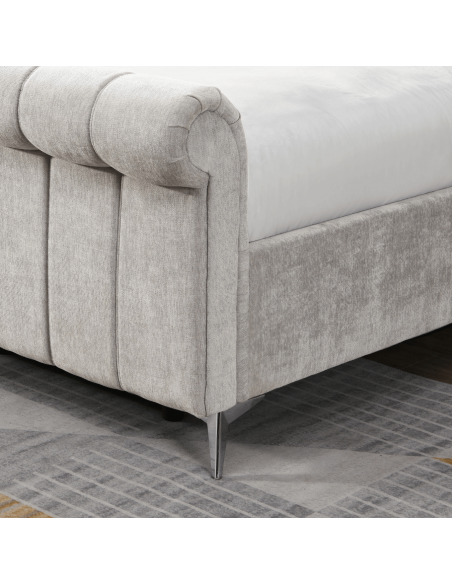 Carlow 4ft6 Side Gas Lift Bedframe - Beige