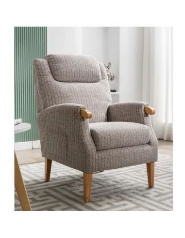 Lisbon Fireside Armchair - Natural