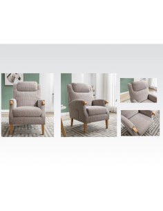 Lisbon Fireside Armchair - Natural 2