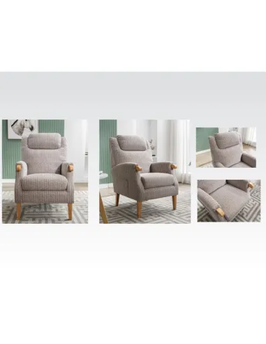 Lisbon Fireside Armchair - Natural