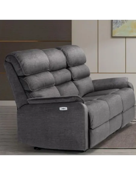Savoy Electric 3+2 Sofa Set - Grey